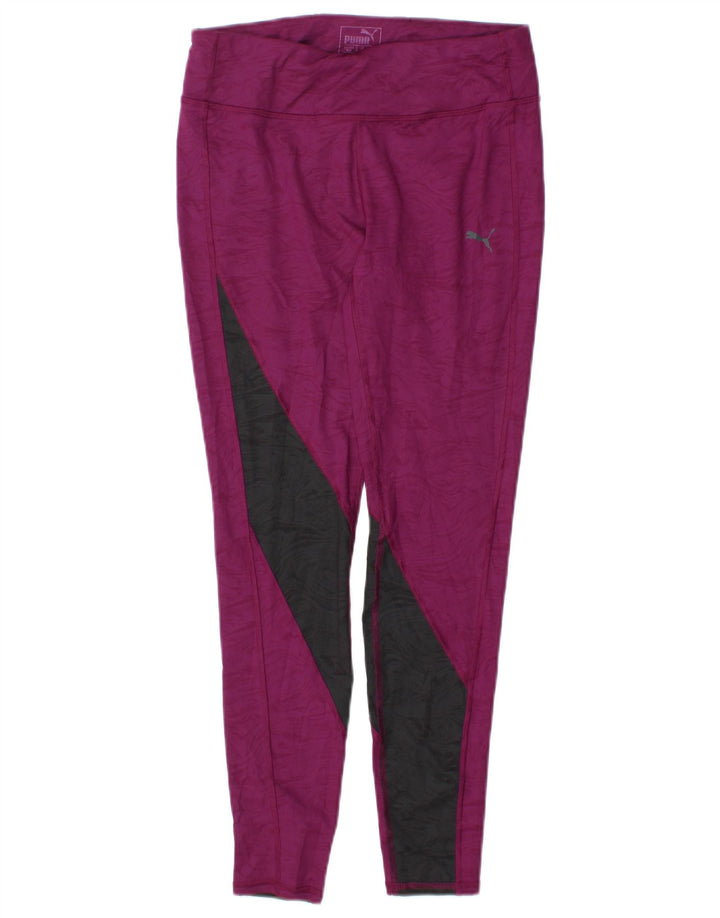 Leggings femininas Puma UK 12 médio roxo colorblock