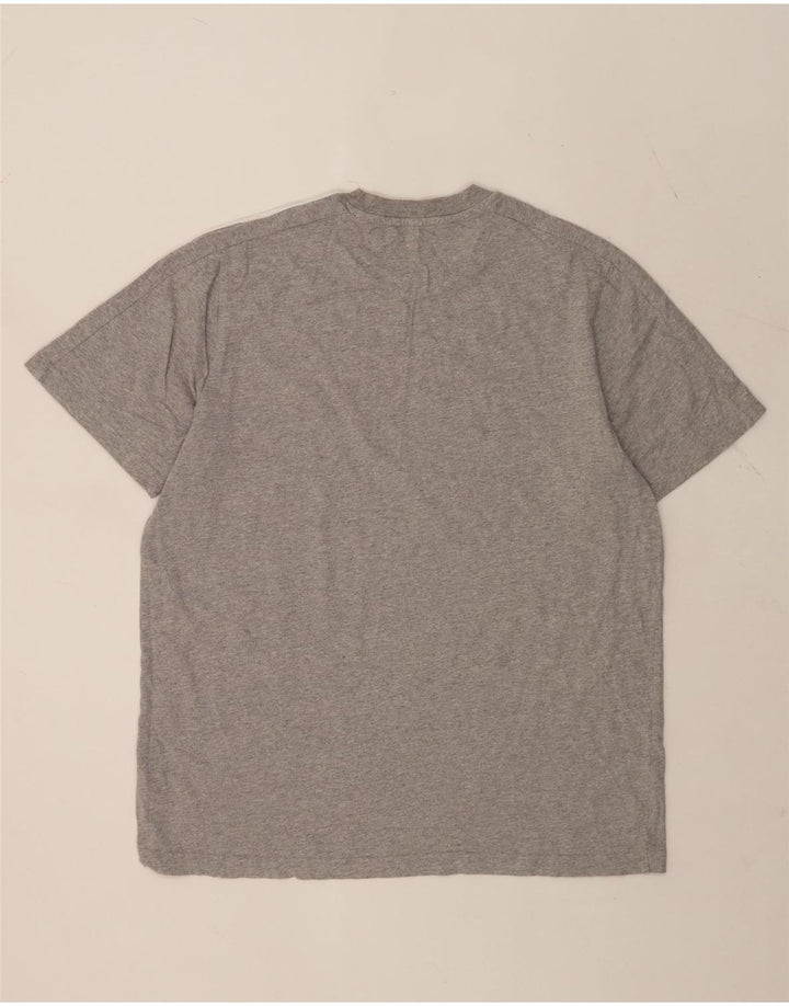 Camiseta masculina ADIDAS grande algodão cinza