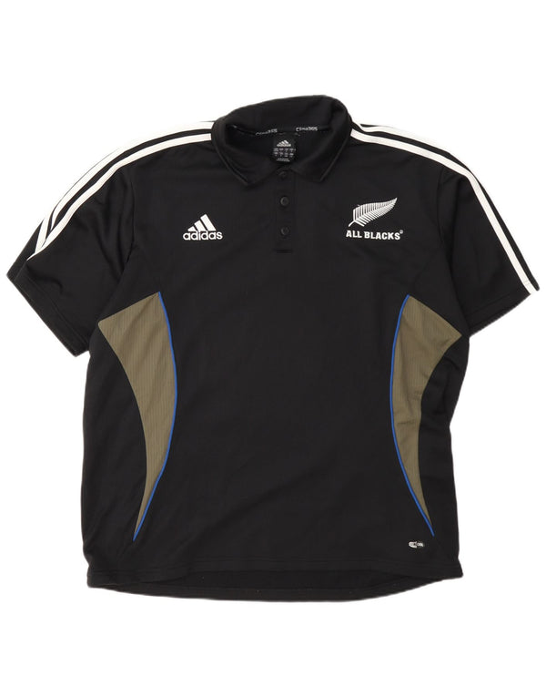 Adidas Mens Clima 365 Polo Shirt UK 44/46 Grande Preto Colorblock Poliéster