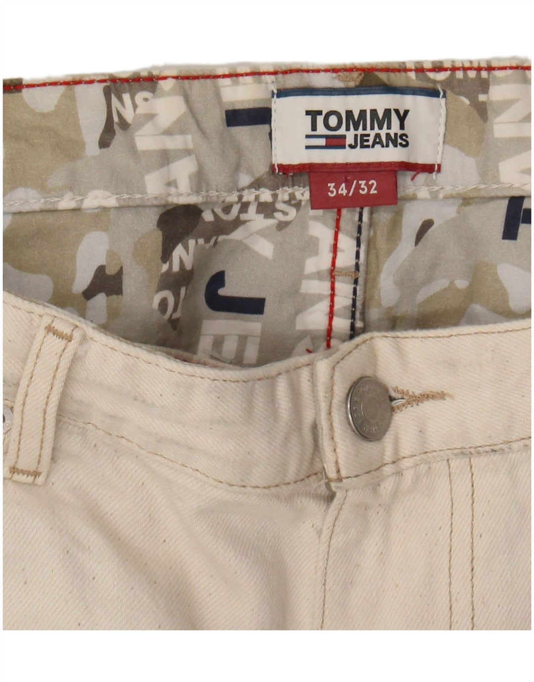 TOMMY HILFIGER Masculino Slim Jeans W34 L29 Bege