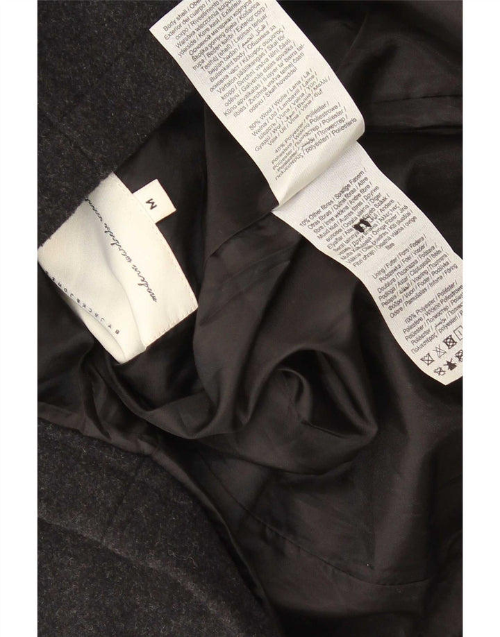 Sobretudo masculino Jack & Jones UK 38 lã preta média