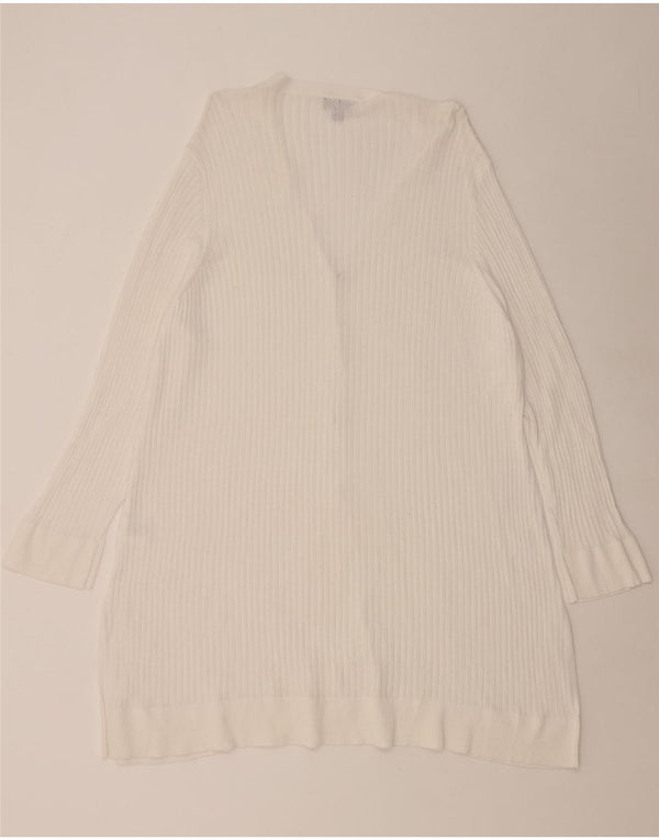 Suéter feminino Marks & Spencer Autograph Longline Cardigan Reino Unido 20 2XL branco
