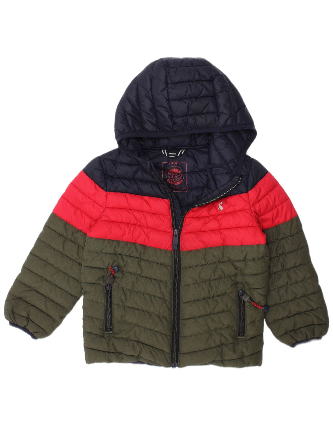 Jaqueta acolchoada Joules Boys 4-5 anos verde Colourblock poliamida