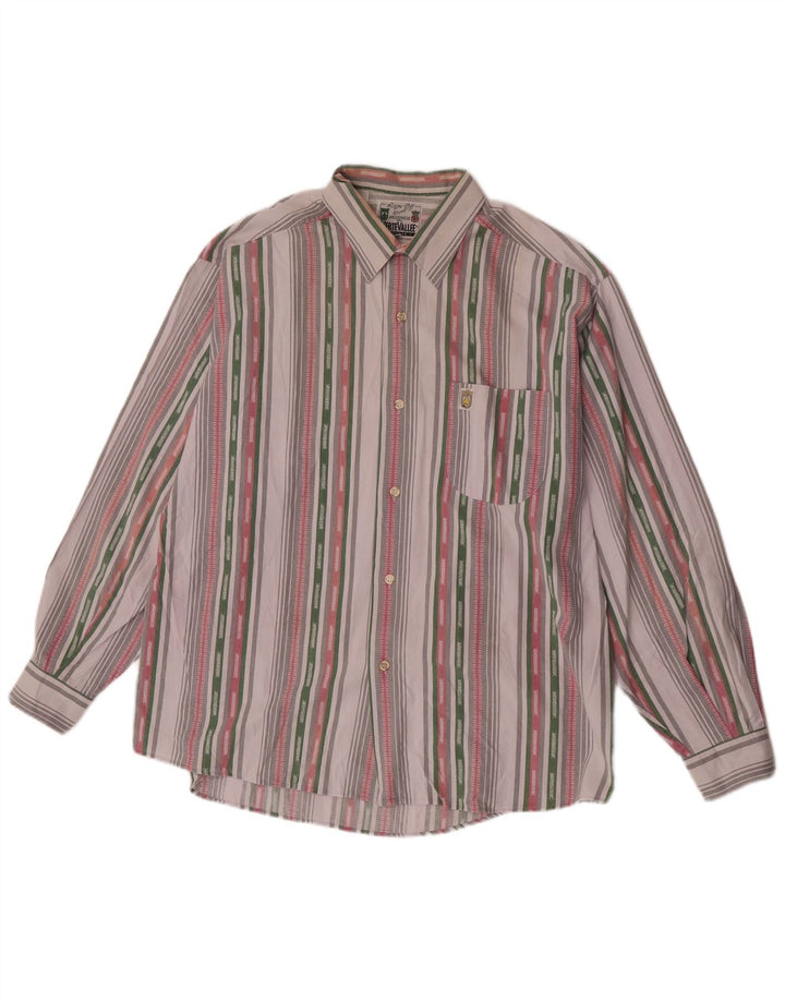 Camisa masculina Verte Vallee XL algodão listrado multicolorido