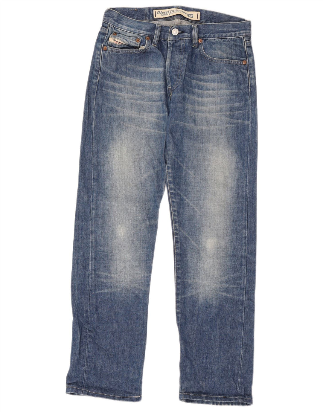 Jeans retos femininos Diesel W28 L28 algodão azul