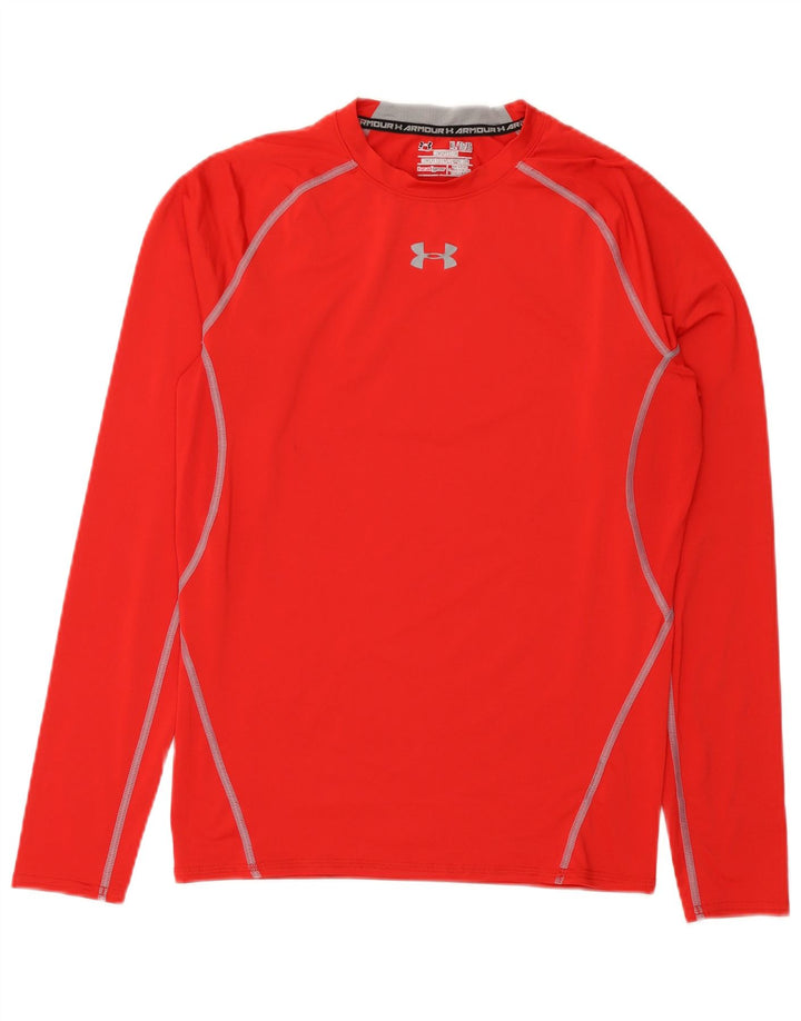 Under Armour Masculino Heat Gear Graphic Top Manga Longa XL Vermelho Poliéster
