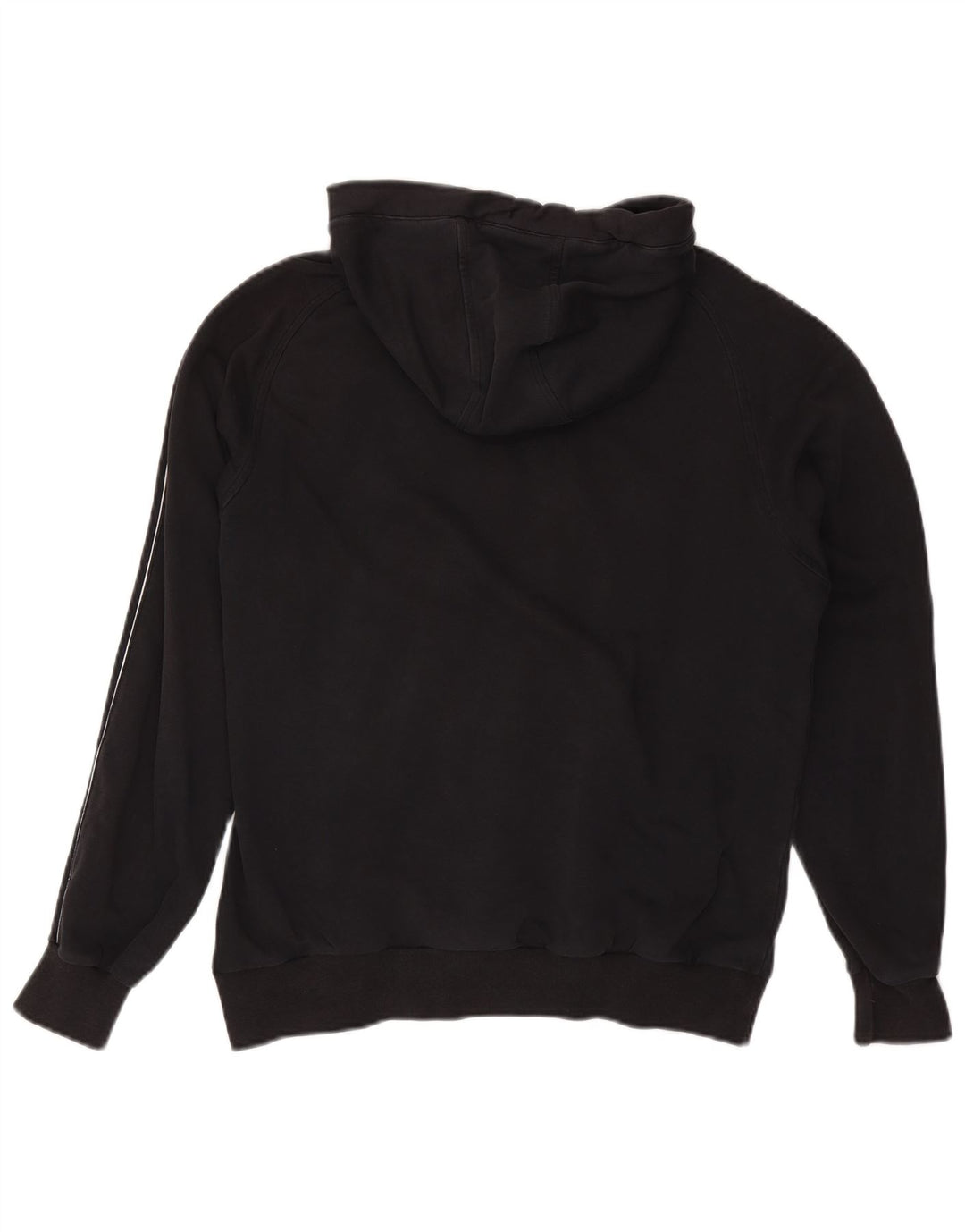 CHAMPION Suéter masculino com capuz gráfico grande algodão preto