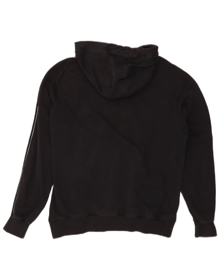 CHAMPION Suéter masculino com capuz gráfico grande algodão preto