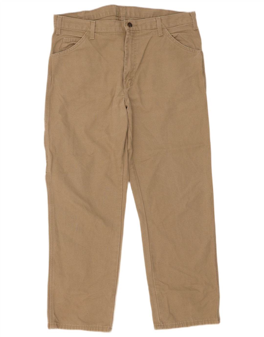 Calças cargo masculinas Dickies com ajuste relaxado W36 L30 bege
