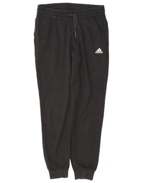 Adidas Womens Graphic Tracksuit Calças Joggers Reino Unido 8/10 Pequeno Algodão Preto