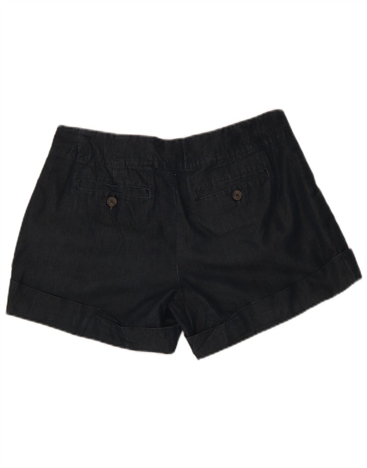 MOSSIMO Womens Chino Shorts US 8 Medium W32 Navy Blue Cotton