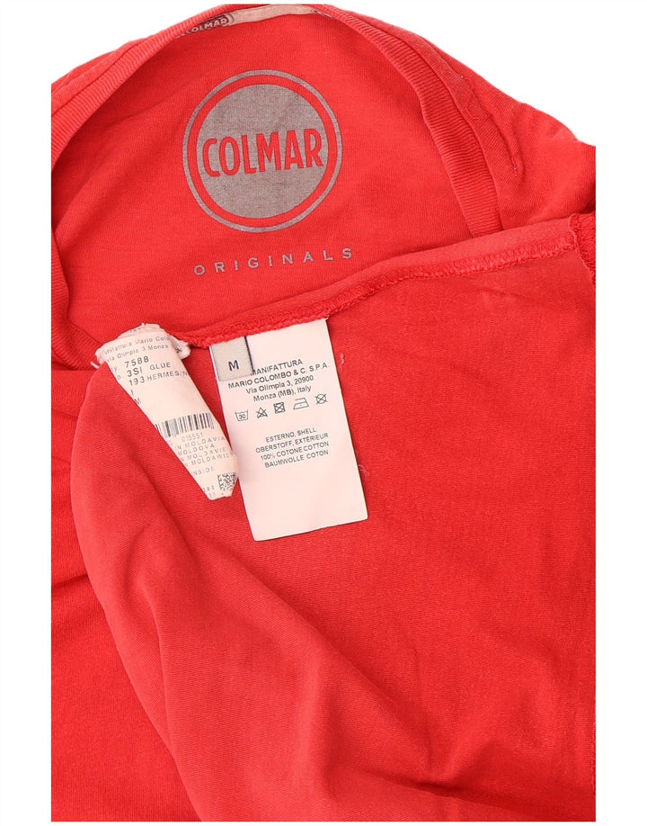 Camiseta masculina gráfica COLMAR Top médio algodão vermelho