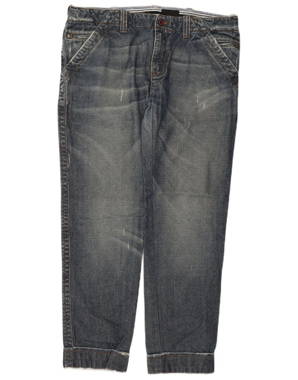 Calça jeans reta masculina Calvin Klein W36 L29 azul tencel