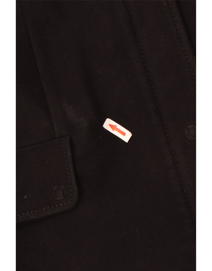 Sobretudo feminino Benetton IT 46 grande lã preta