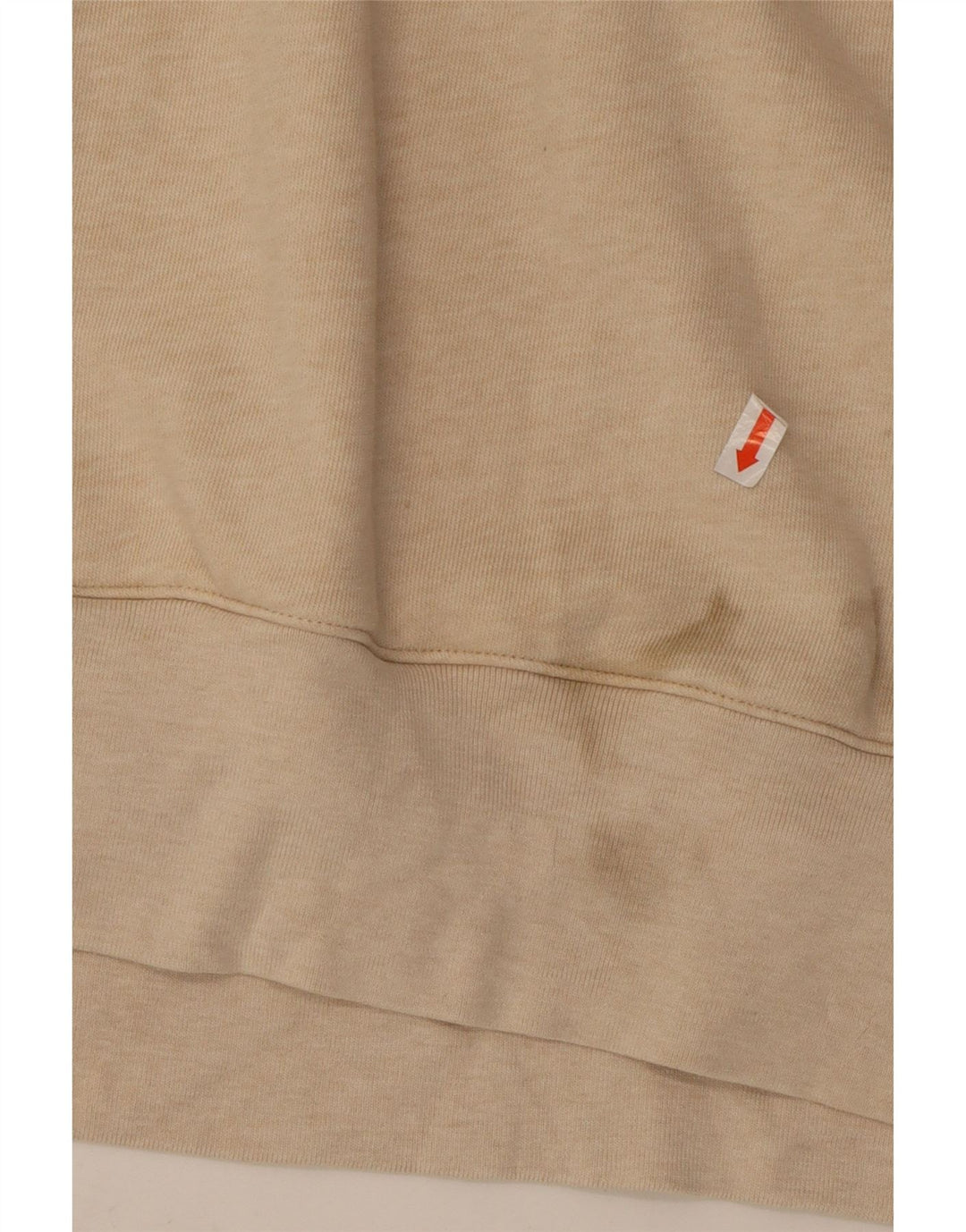 ADIDAS Mens Hoodie Jumper Grande Algodão Bege