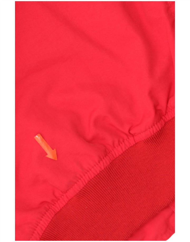 Tommy Hilfiger Mens Bomber Jacket UK 36 Pequeno Vermelho Nylon