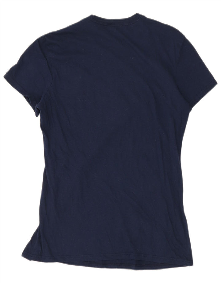 Camiseta Adidas Feminina Graphic Top UK 14 Médio Azul Marinho