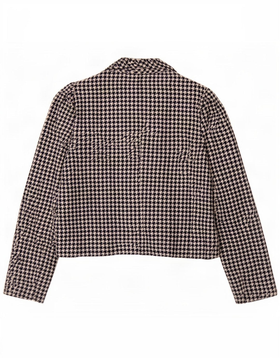 Mona Jaqueta Blazer Feminina com 2 Botões Reino Unido 12 Médio Azul Marinho Houndstooth