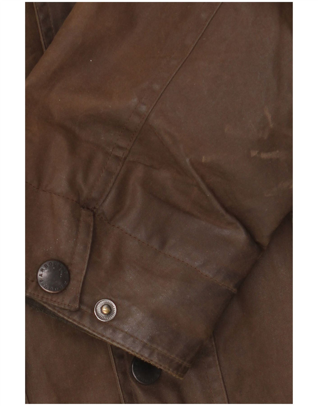 Jaqueta masculina de algodão encerado com ajuste solto BARBOUR UK 42 XL poliuretano marrom