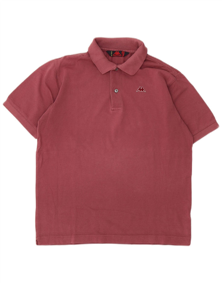 Camisa polo masculina Kappa média Borgonha