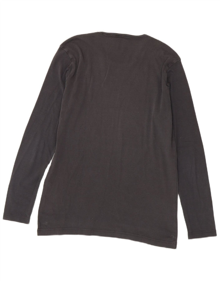 G-Star Mens Top Manga Longa Pequeno Algodão Cinza
