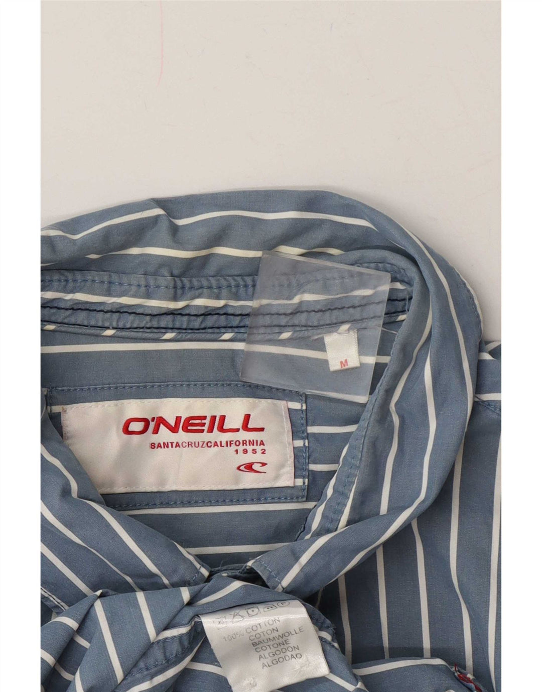 Camisa masculina O'Neill de algodão listrado azul médio