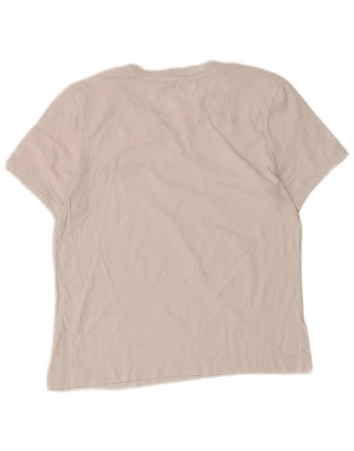 Camiseta feminina Zara UK 12 médio branco