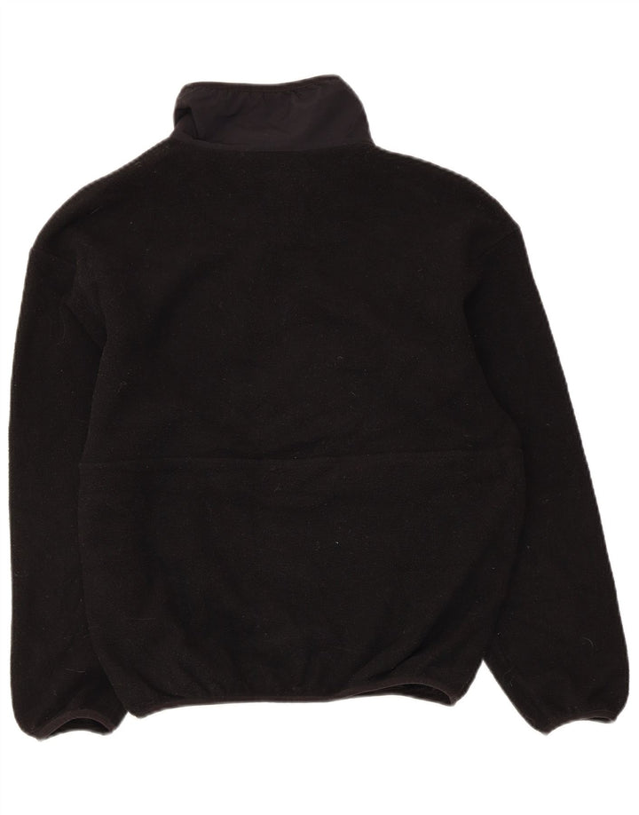 Suéter masculino Patagonia com zíper e gola em lã XS preto poliéster