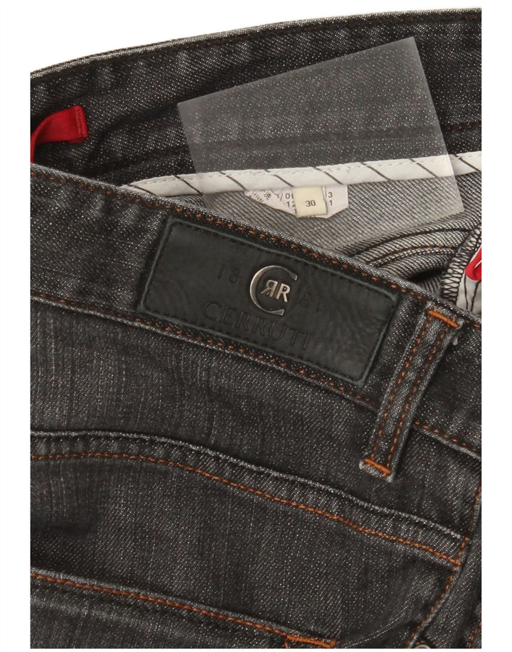 Calça jeans reta feminina CERRUTI 1881 W30 L27 cinza