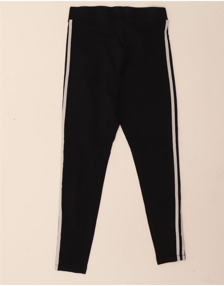 Leggings Adidas Femininas UK 8 Pequenas Algodão Preto