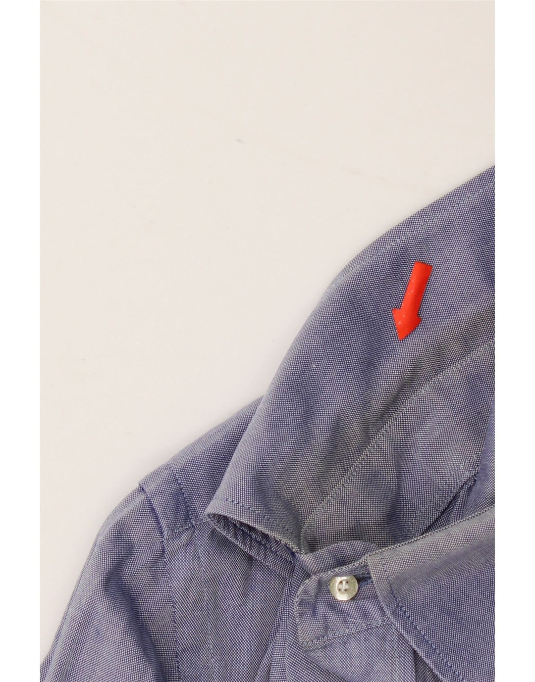Camisa masculina Lacoste tamanho 40 algodão azul médio