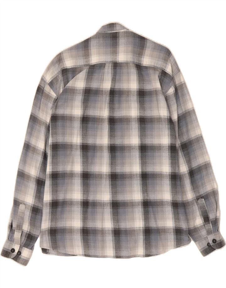 DANIEL BROOKS Mens Shirt Size 41 Large Grey Check Vintage Daniel Brooks and Second-Hand Daniel Brooks from Messina Hembry 