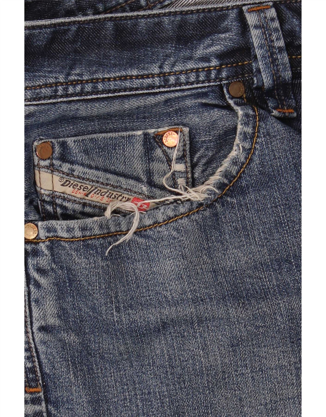 Shorts jeans masculino Diesel W34 grande algodão azul
