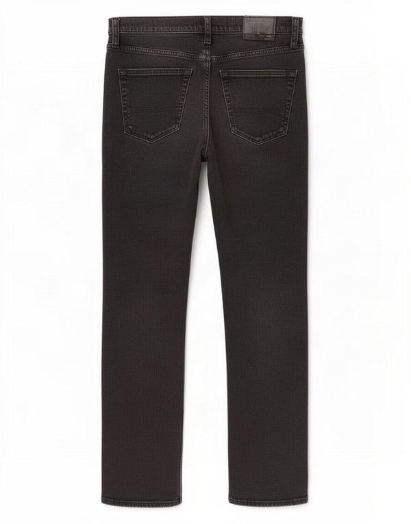 Hollister Mens Slim Straight Jeans W32 L32 Algodão Preto