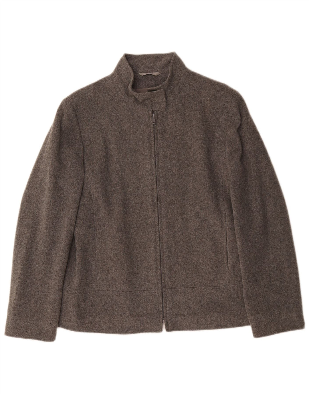 Jaqueta bomber feminina Marks & Spencer de grandes dimensões Reino Unido 10 pequena lã cinza