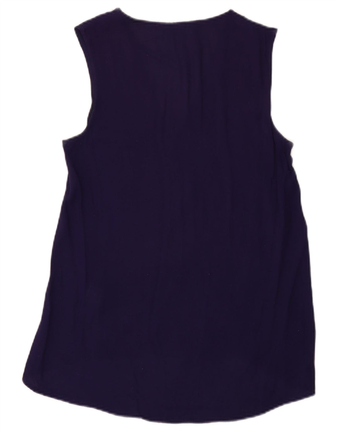 Blusa feminina Zara UK 10 pequena azul marinho poliéster