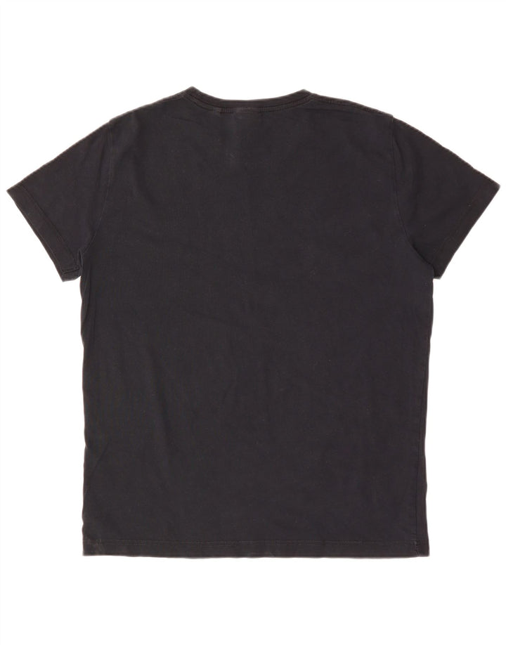 Camiseta masculina GANT de algodão azul marinho médio