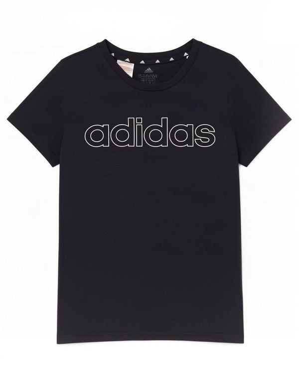 Top Camiseta Adidas Meninas Graphic 13-14 Anos Azul Marinho Algodão