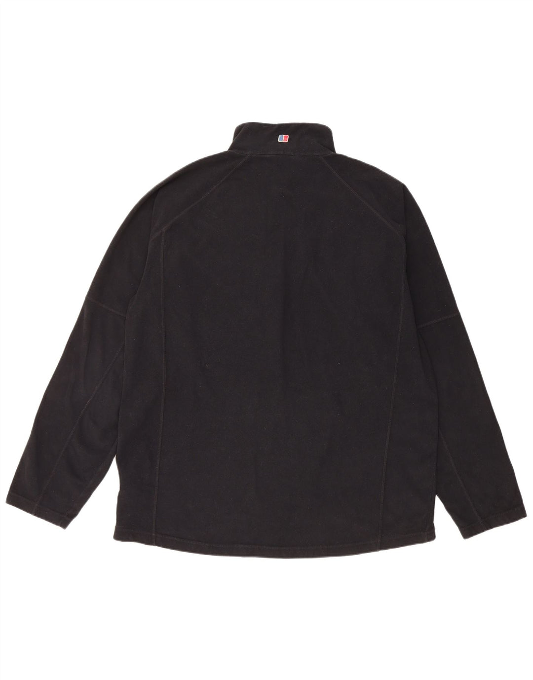 Berghaus Suéter masculino de lã com zíper e gola 2XL poliéster preto