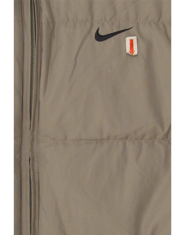 Colete acolchoado Nike Boys 10-11 anos cinza médio colorblock poliéster