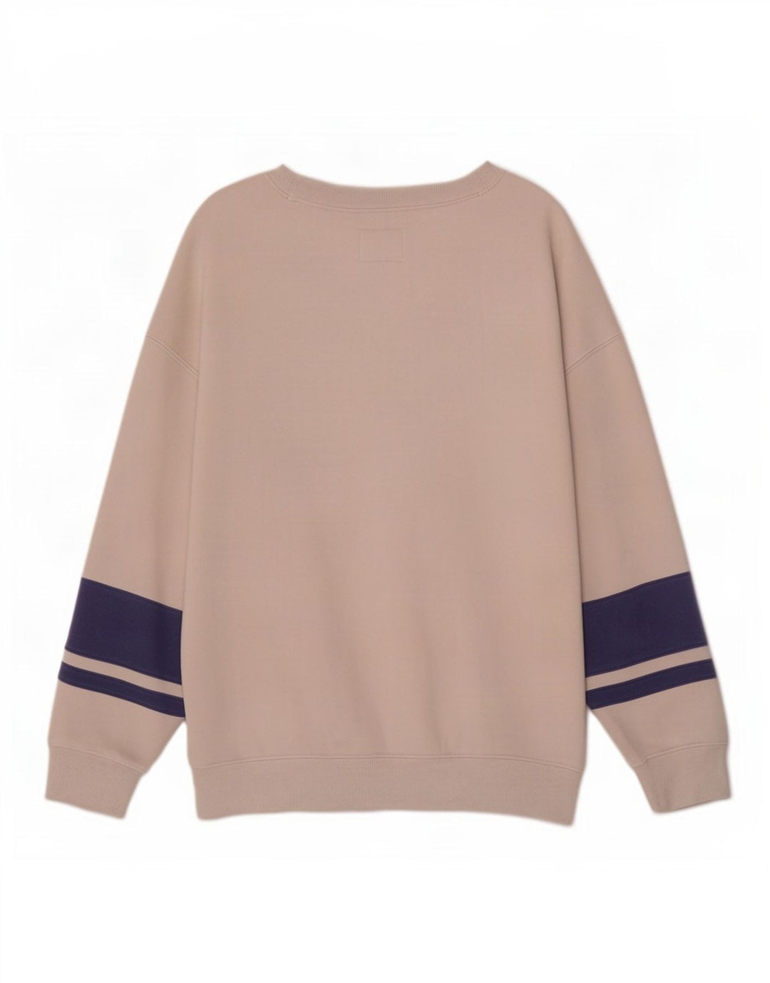 Suéter masculino Abercrombie & Fitch grande bloco colorido branco