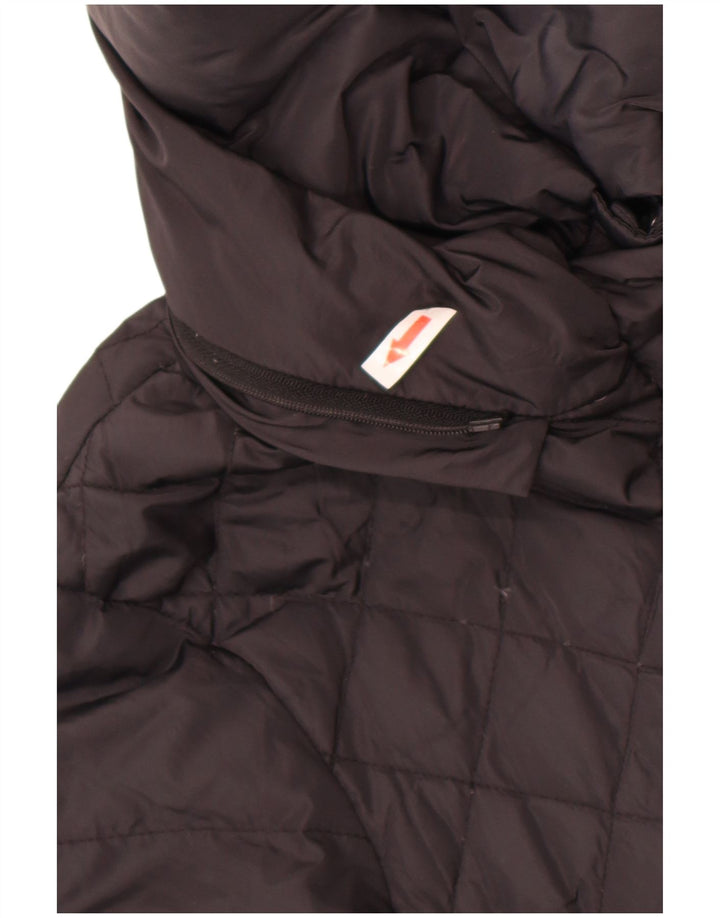 Casaco acolchoado esportivo feminino Marella UK 14 grande poliamida preta