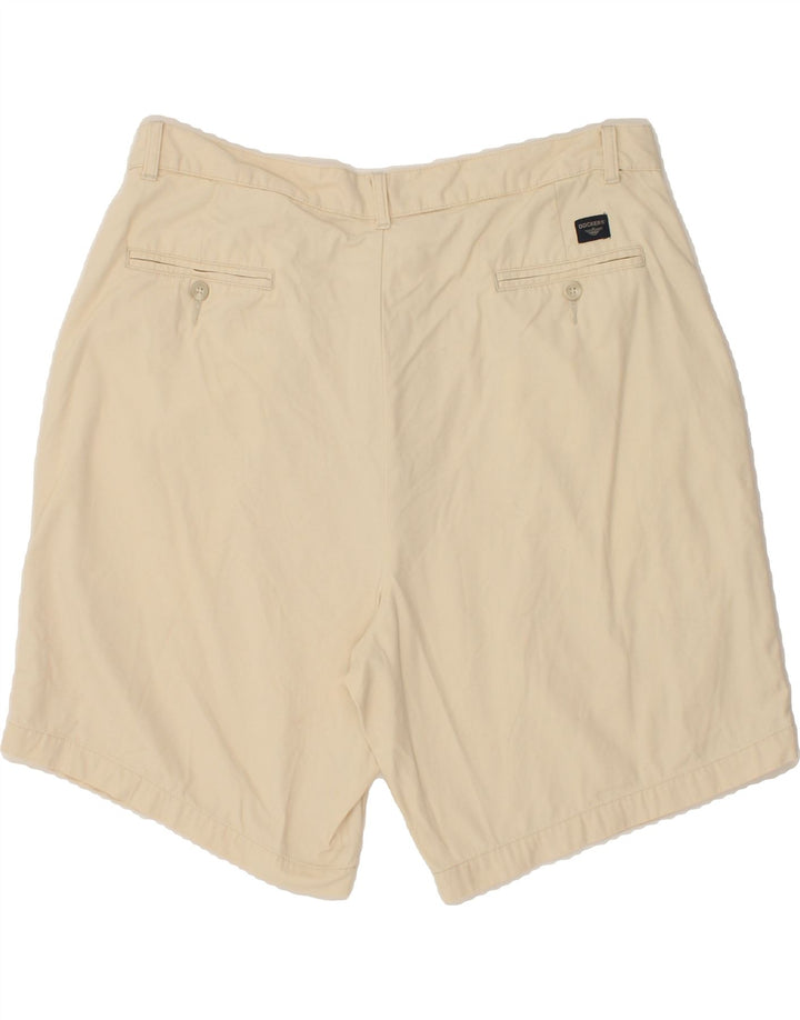 DOCKERS Mens Pegged Chino Shorts W38 XL Beige Cotton Vintage Dockers and Second-Hand Dockers from Messina Hembry 
