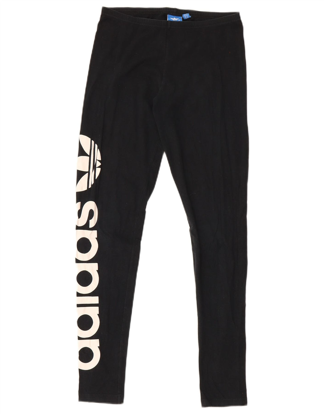 Leggings Adidas Femininas Gráficas UK 12 Médio Algodão Preto