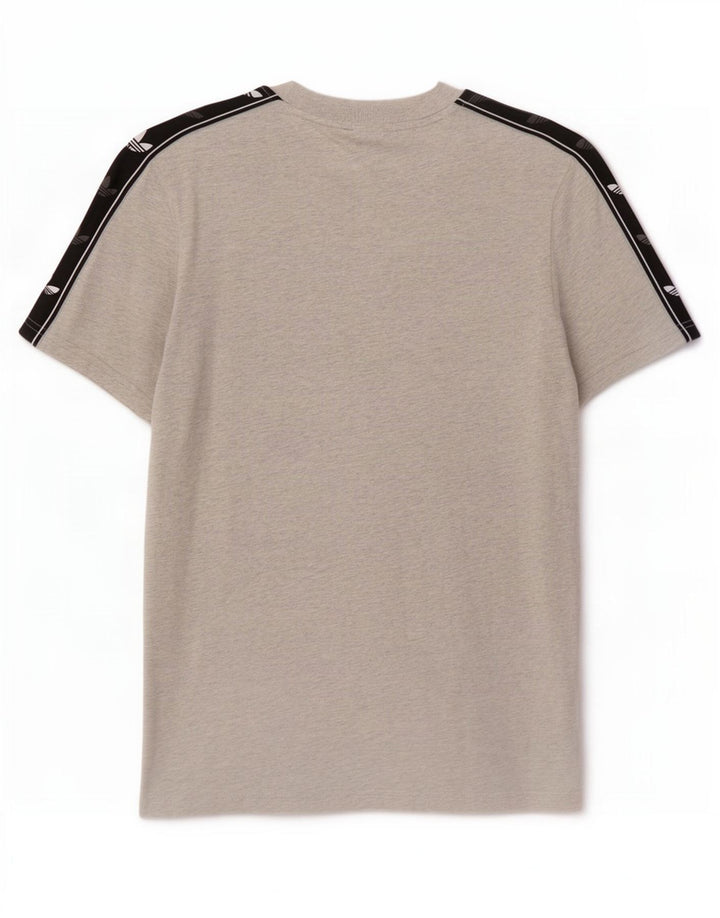 Camiseta Adidas Masculina Graphic Top Cinza Médio Colourblock