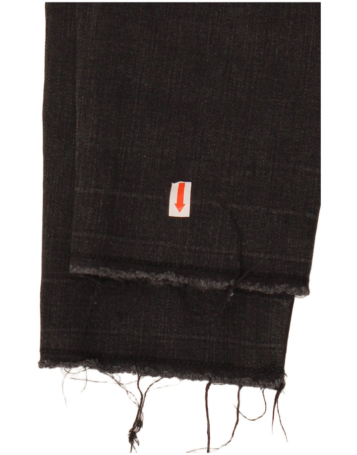 ZARA Jeans Skinny Feminino UE 38 Pequeno W28 L26 Algodão Preto