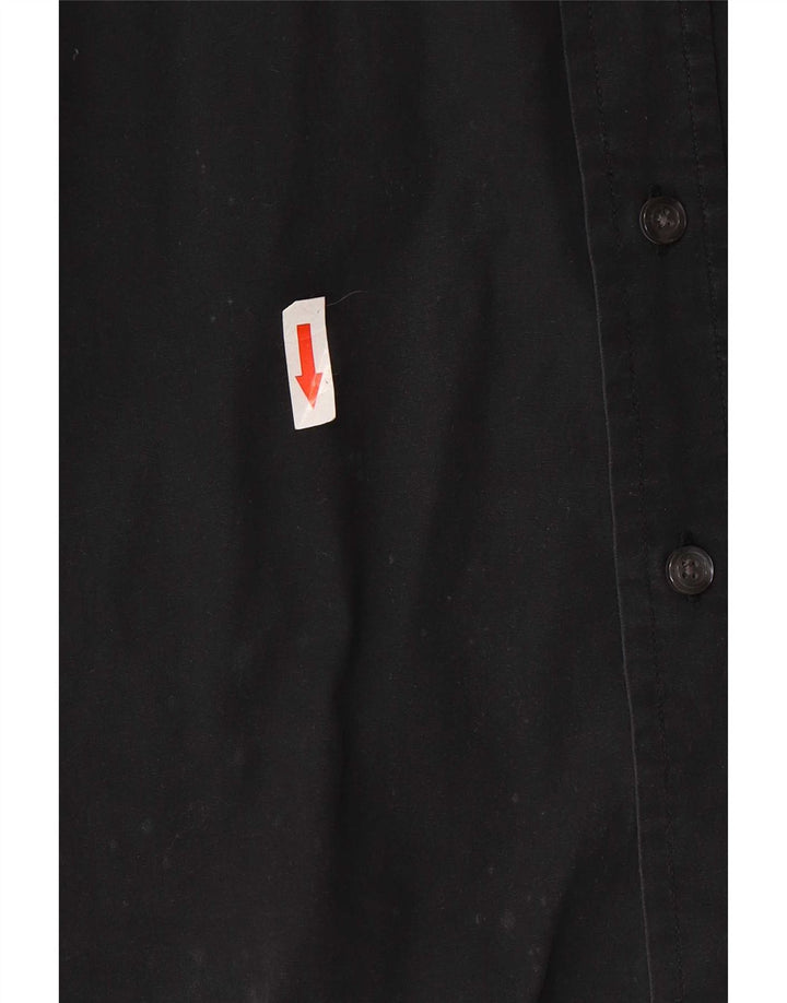 Camisa masculina Benetton média preta