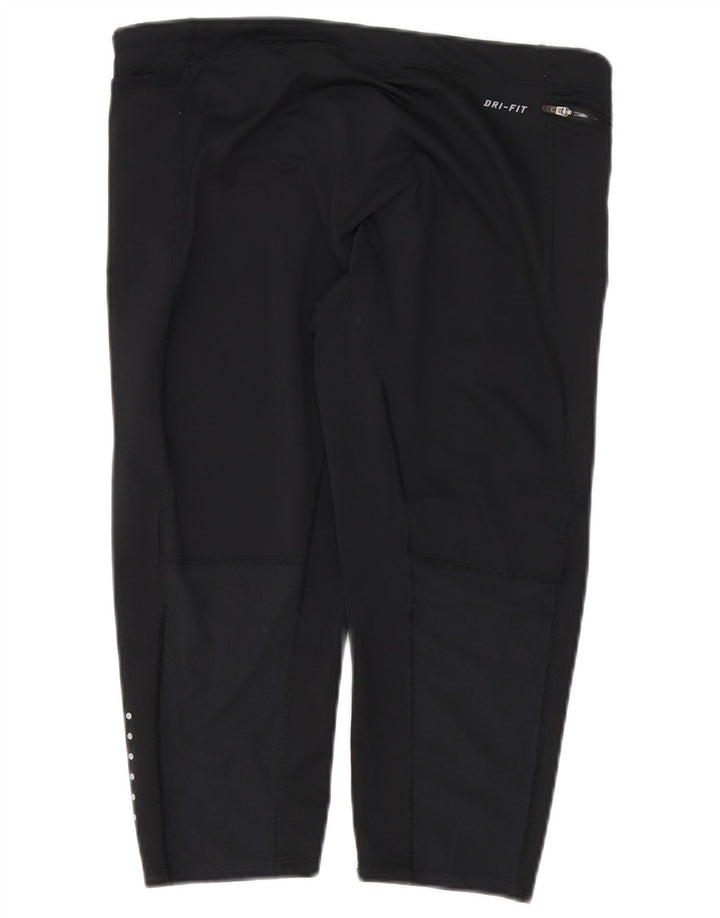 Leggings Nike Dri Fit Capri UK 14 Grande Poliéster Preto