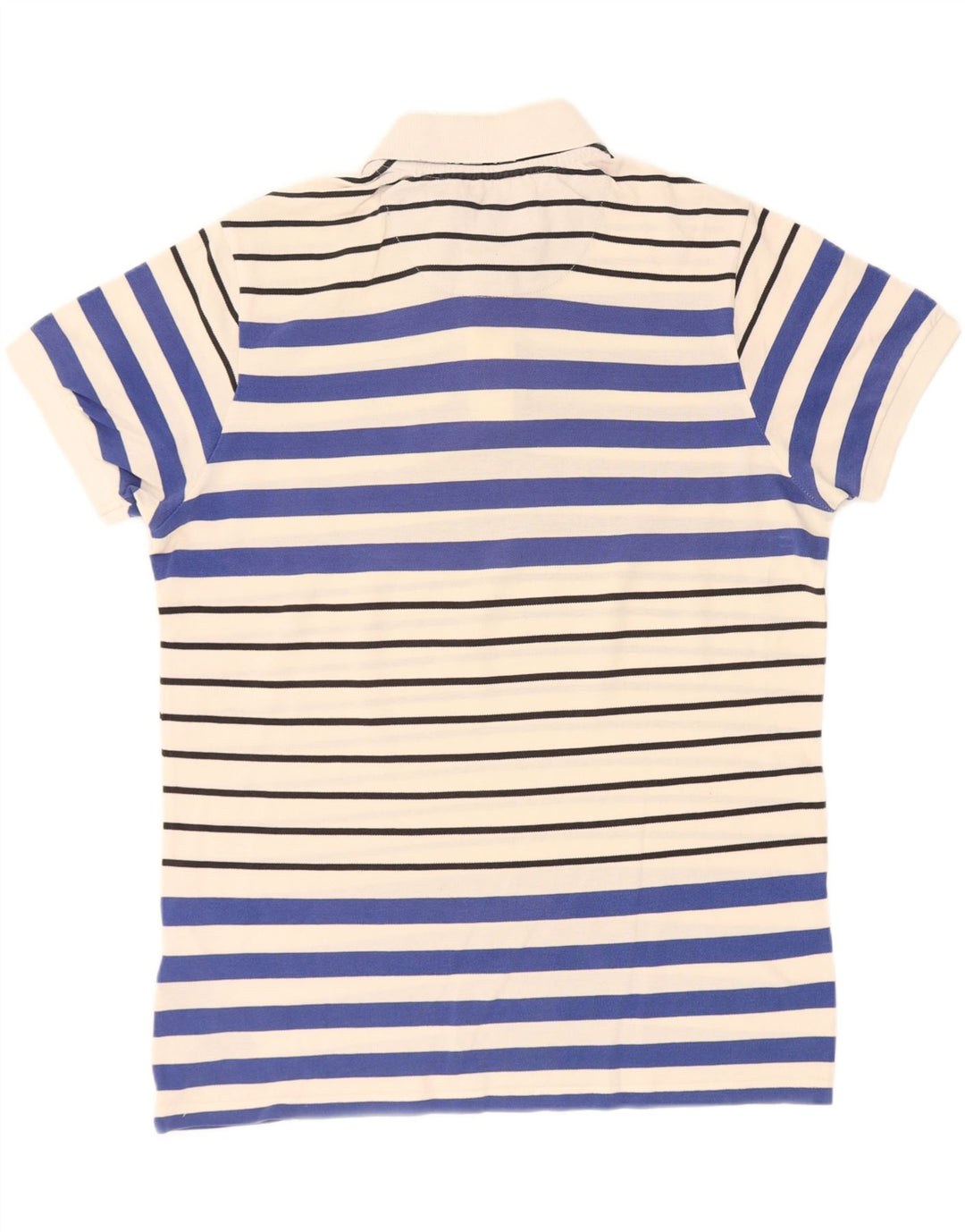 KAPPA Mens Polo Shirt Large Off White Striped Cotton Vintage Kappa and Second-Hand Kappa from Messina Hembry 