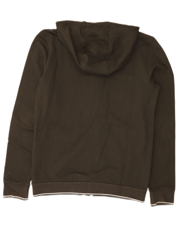 Suéter masculino Armani Exchange com capuz e zíper XS algodão cáqui